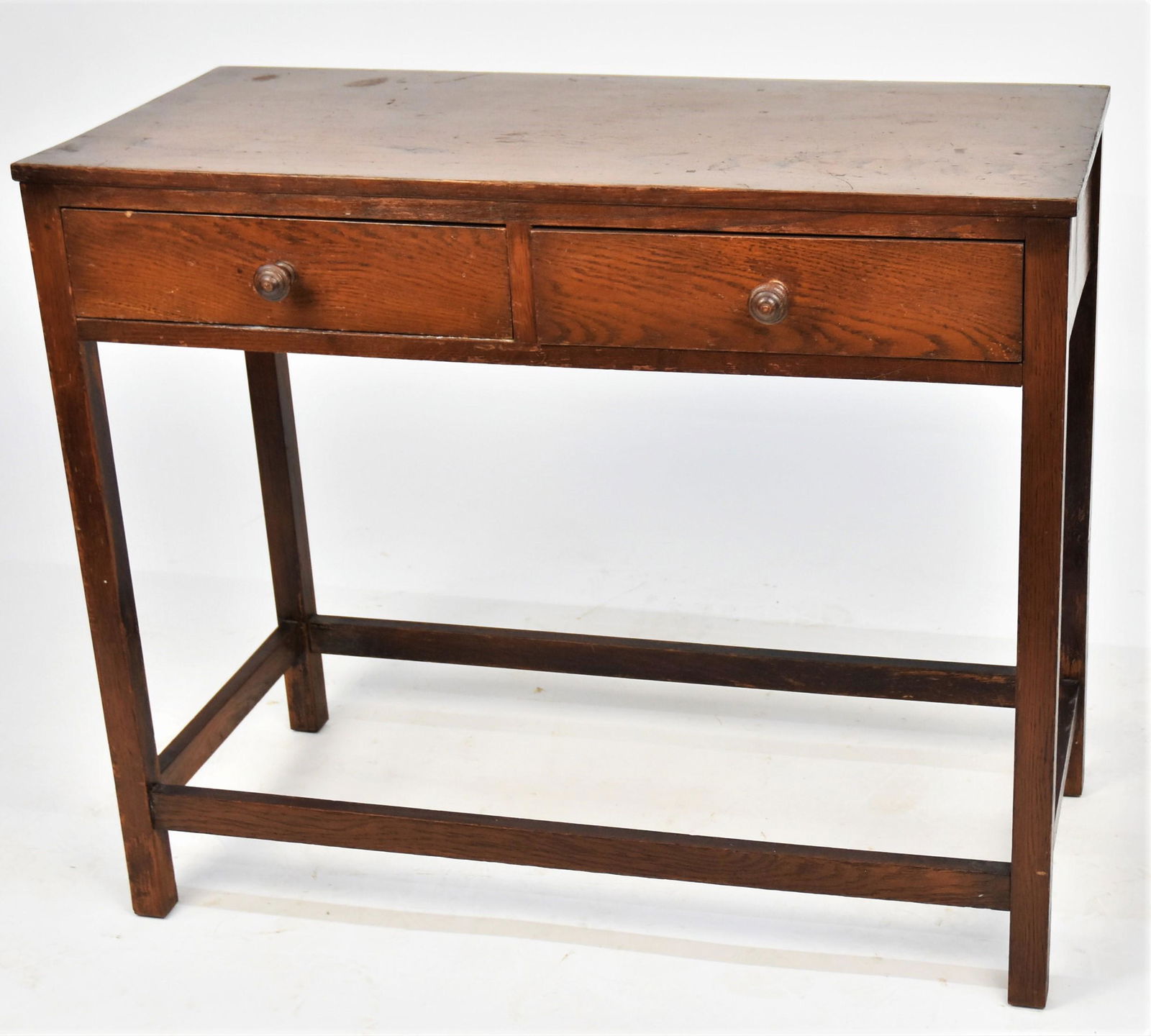 Arts and Crafts Mission Two Drawer Table (1 of 8)