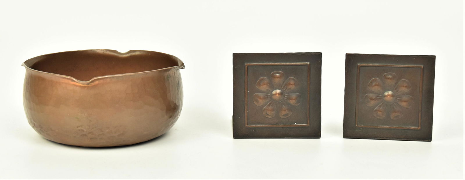 Roycroft Copper Bowl & Bookends (1 of 7)