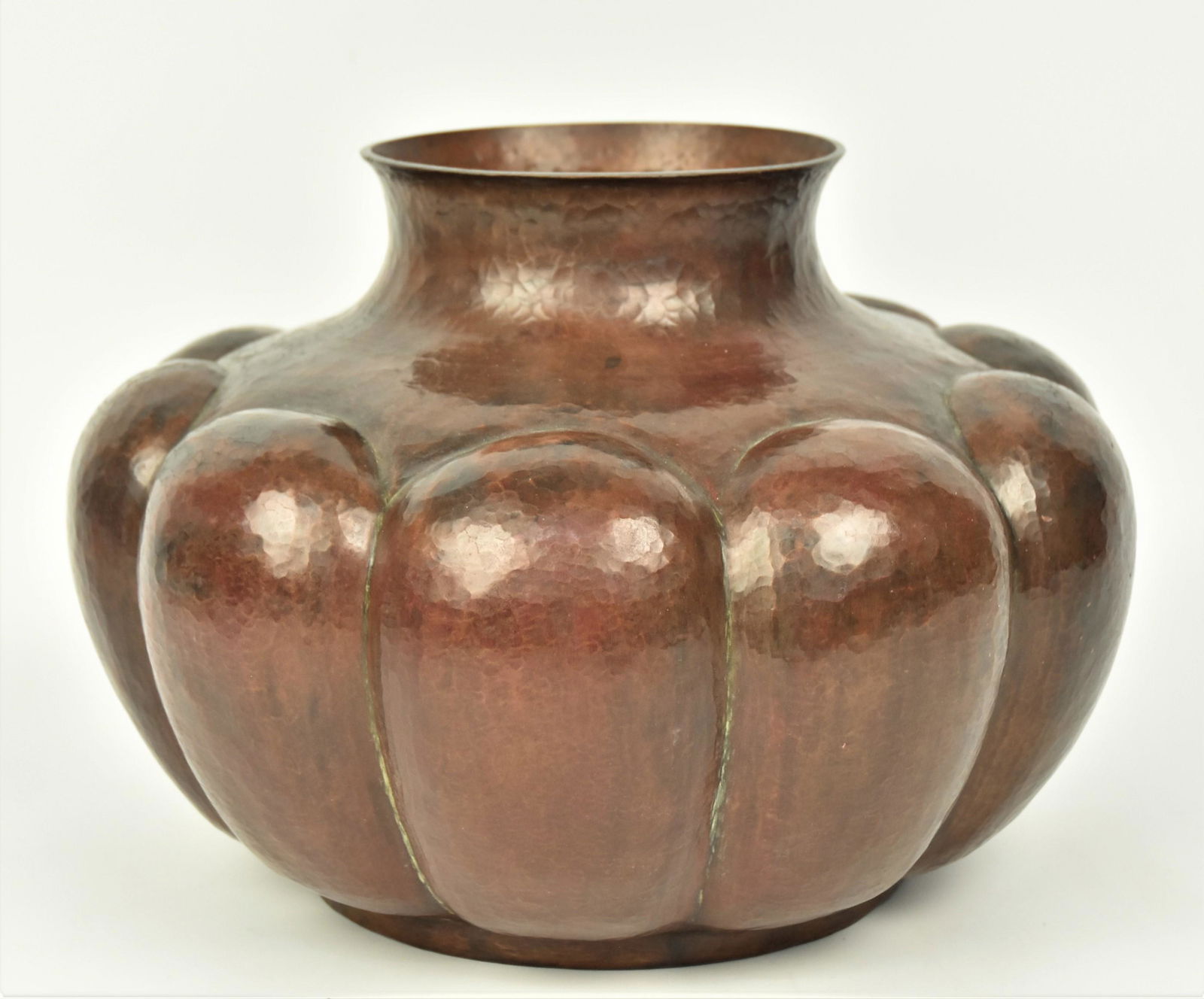 Arts and Crafts Hand Hammered Copper Vase (1 of 6)