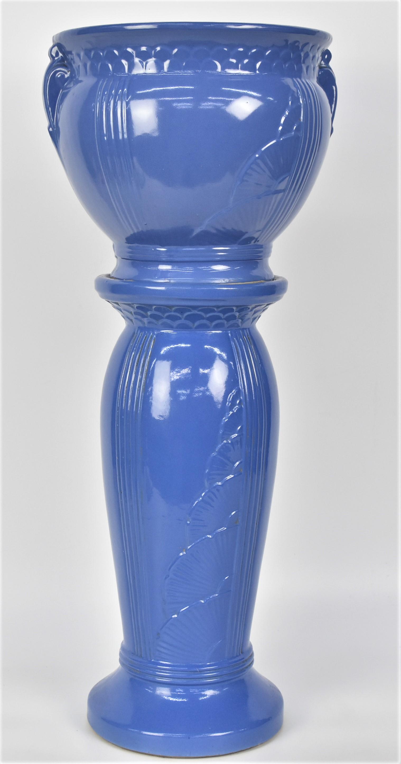 Zanesville Art Deco Jardiniere & Pedestal (1 of 7)