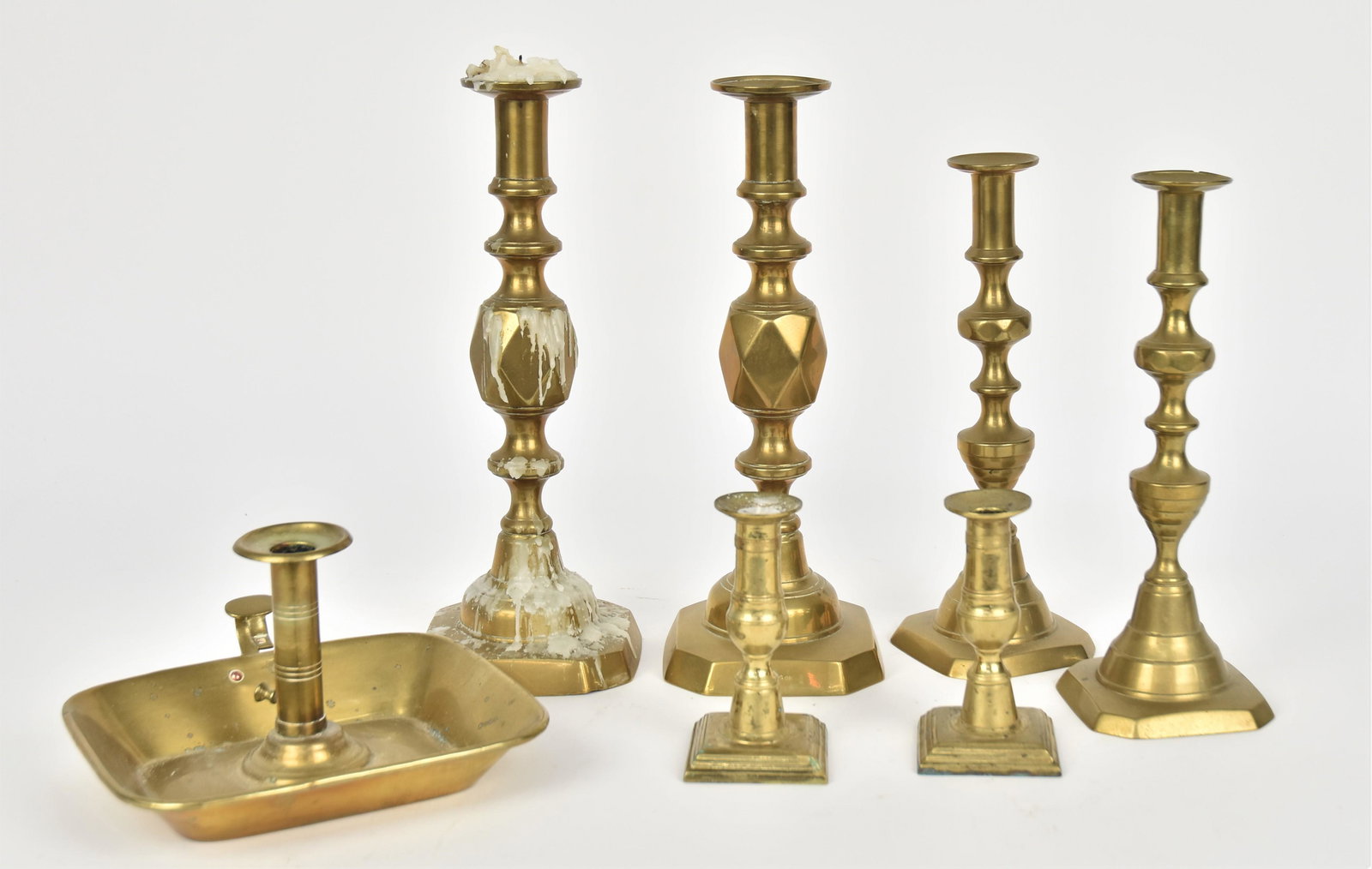 Victorian Brass Candlesticks (1 of 3)