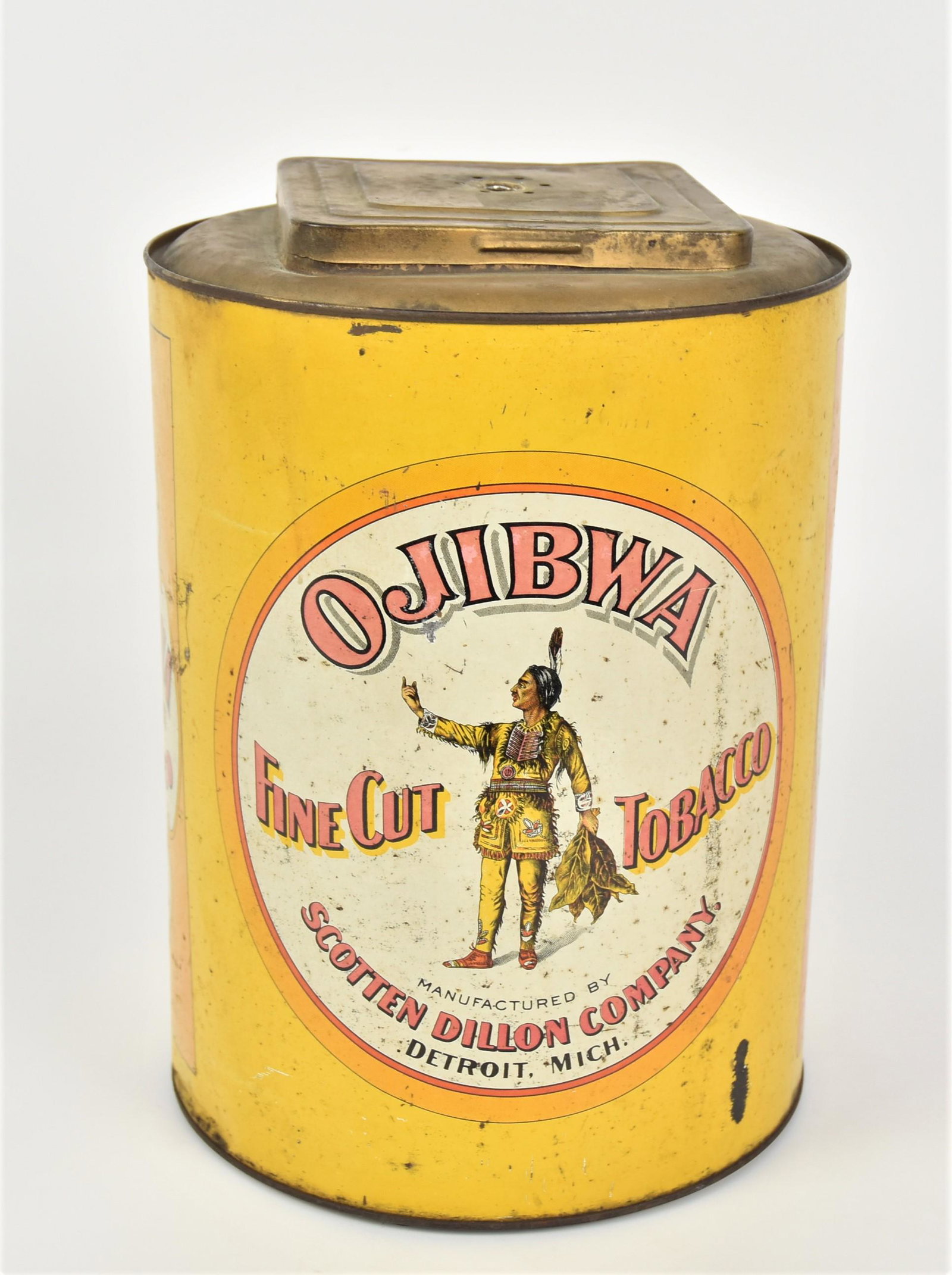 Ojibwa Tobacco Store Counter Tin (1 of 7)