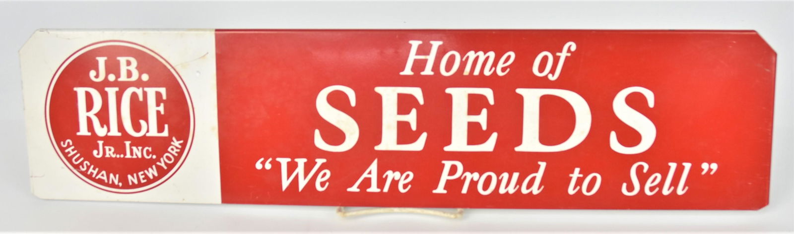 J.B. Rice Seeds Tin Sign (1 of 6)
