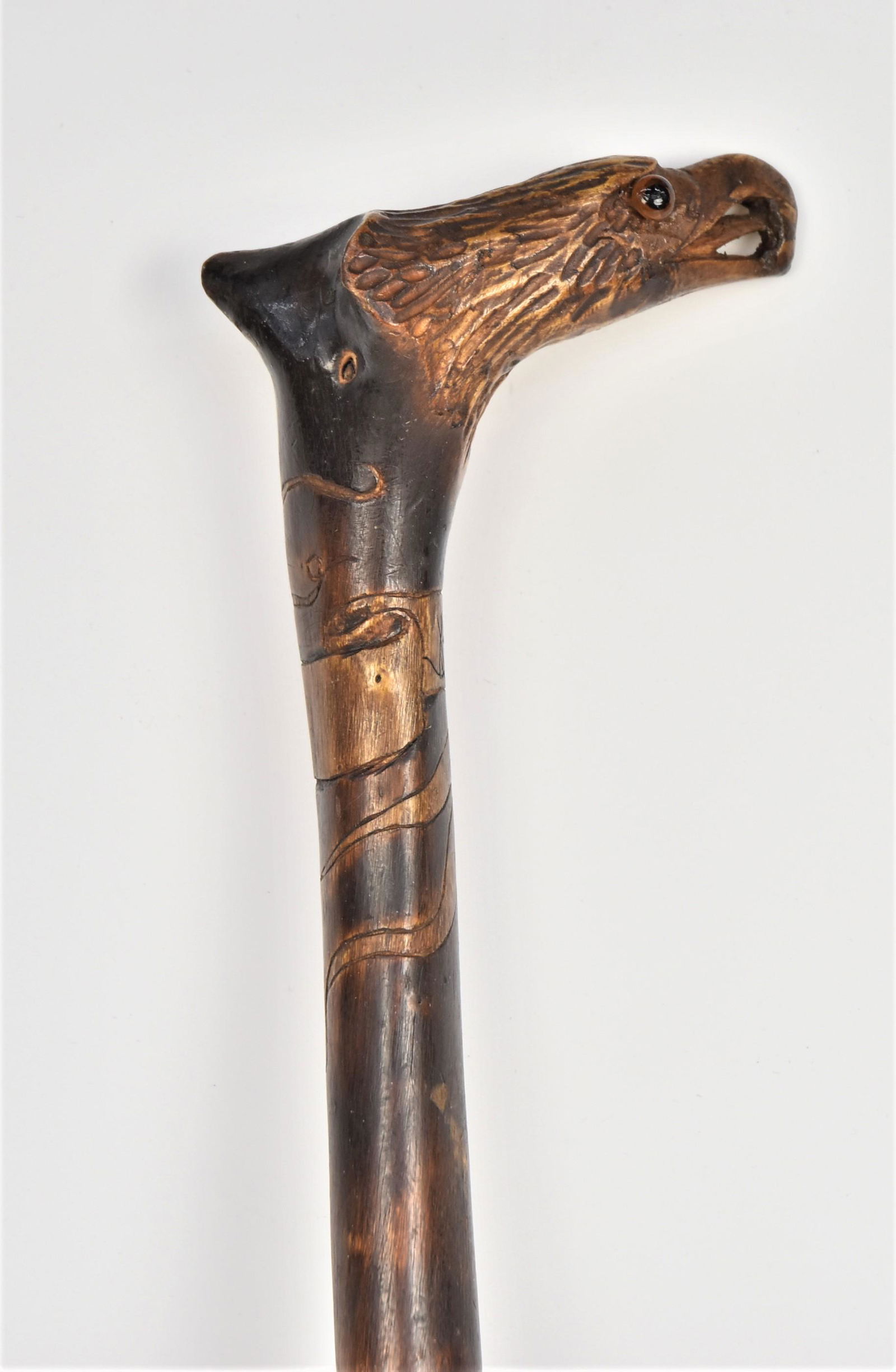 Folk Art Carved Eagle Cane (1 of 6)