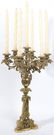 138: ORNATE BRONZE CANDELABRA