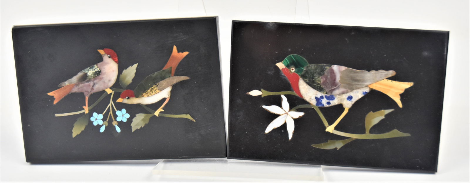 Two Petra Dura Italian Plaques (1 of 4)