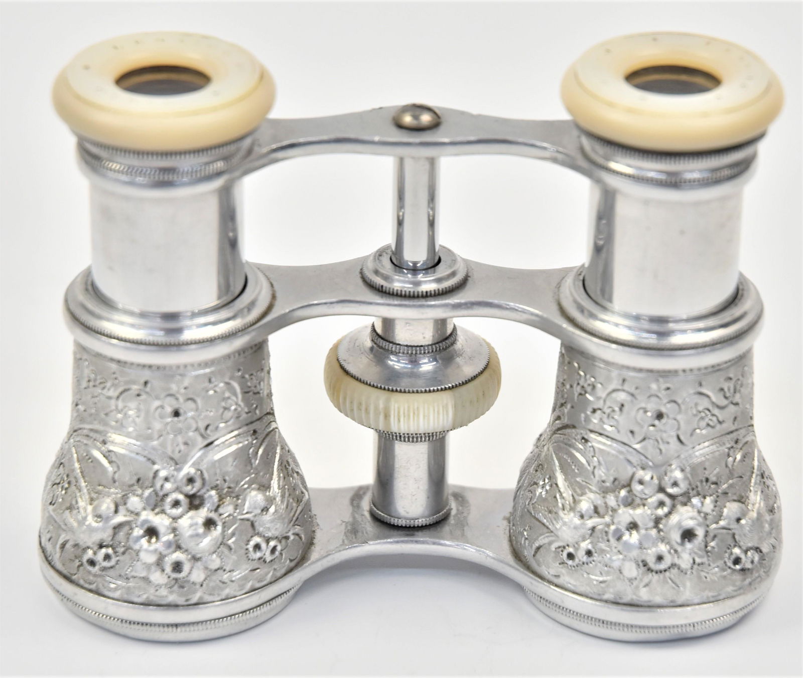 French Chased Aluminum Opera Glasses (1 of 7)