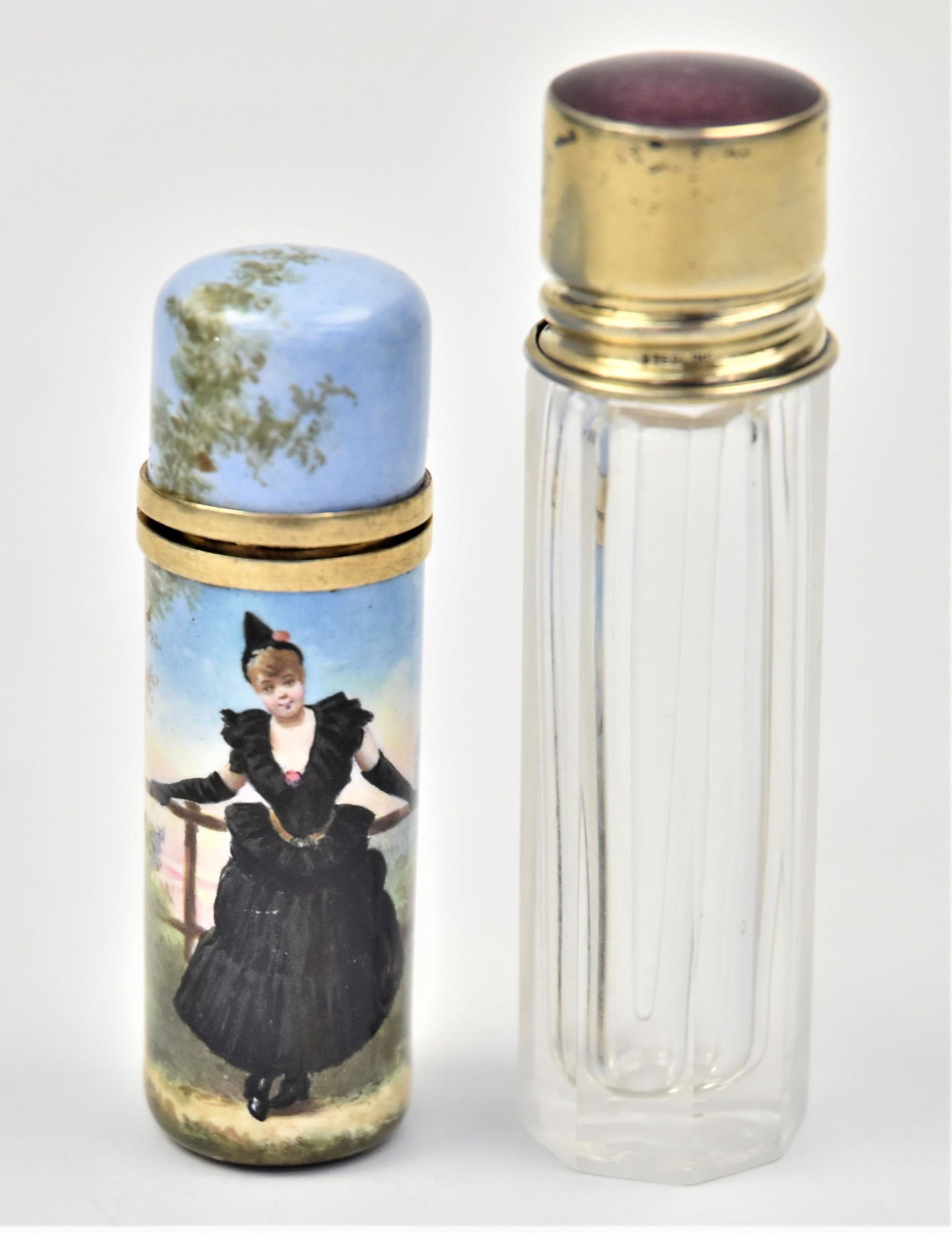 Two Early Pocket Perfume Bottles (1 of 9)