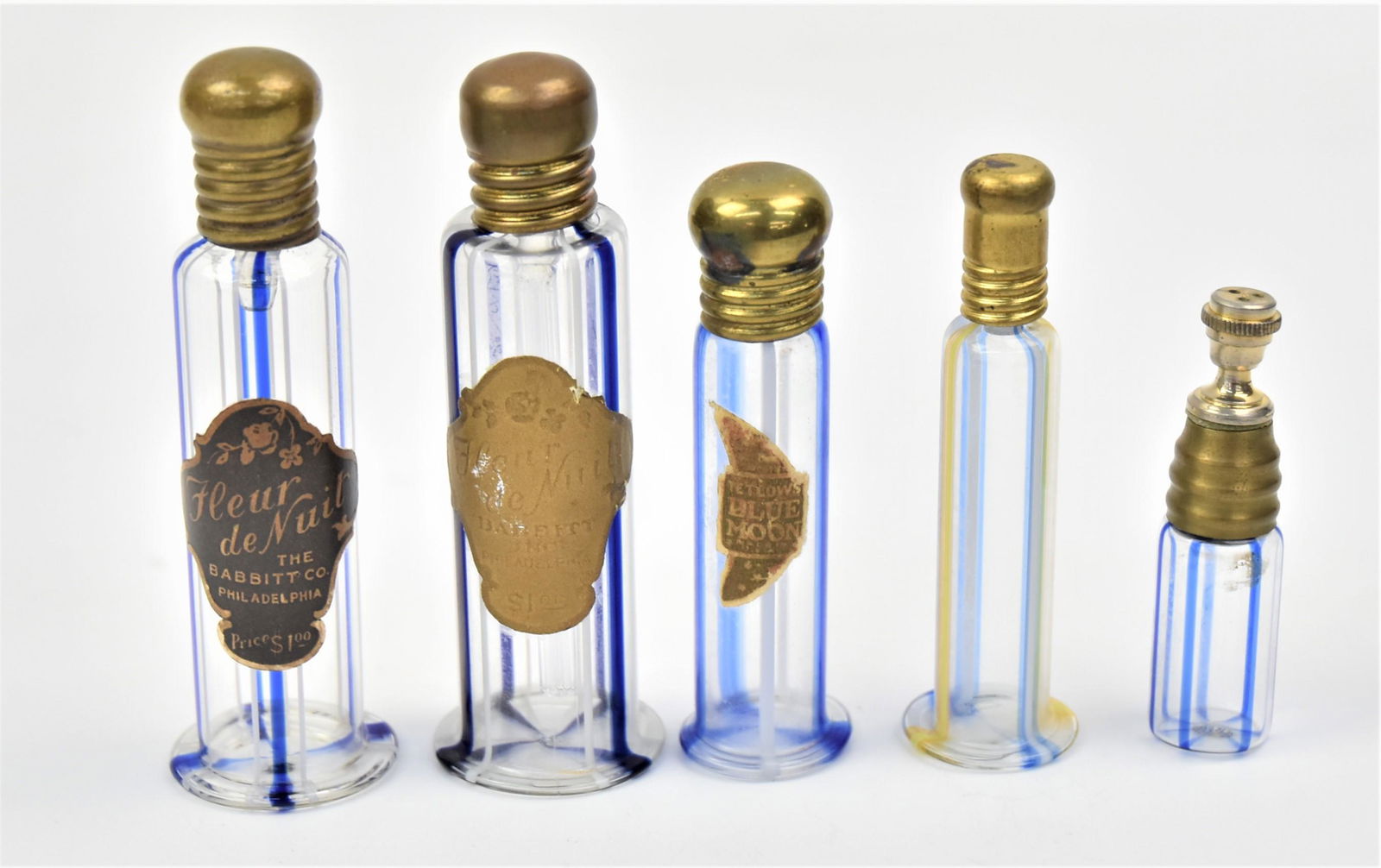 Five Ribbon Glass Perfume Bottles (1 of 6)