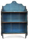 Blue Painted Hanging Shelf