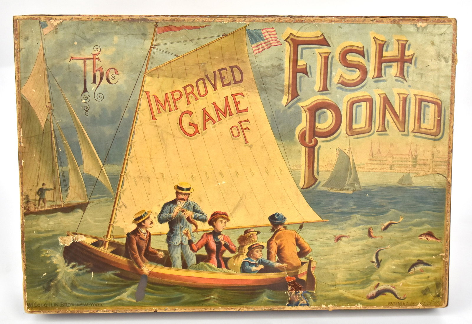 1890 Improved Game of Fish Pond (1 of 6)