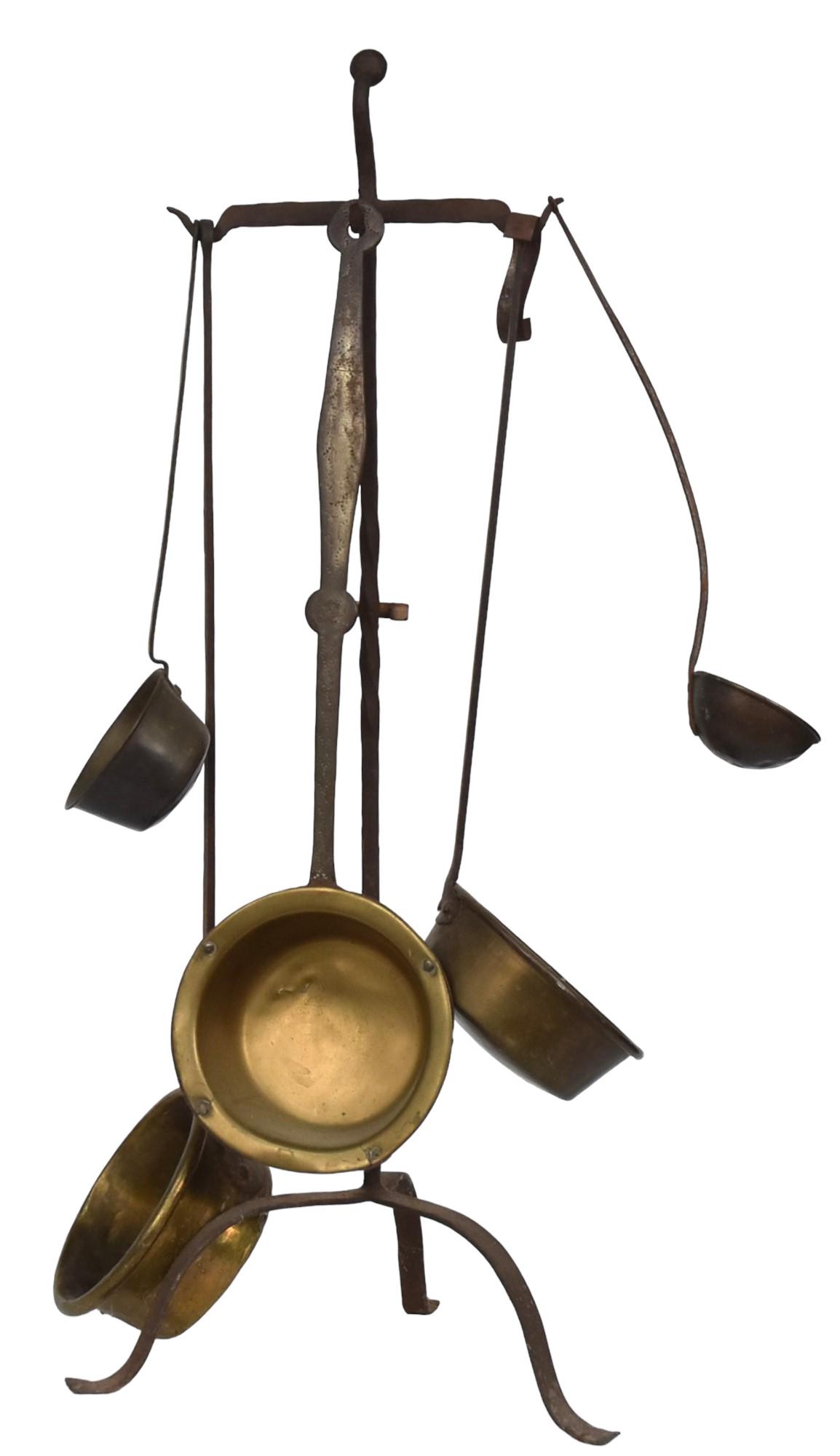 Early Iron Fireplace Tool Holder (1 of 4)