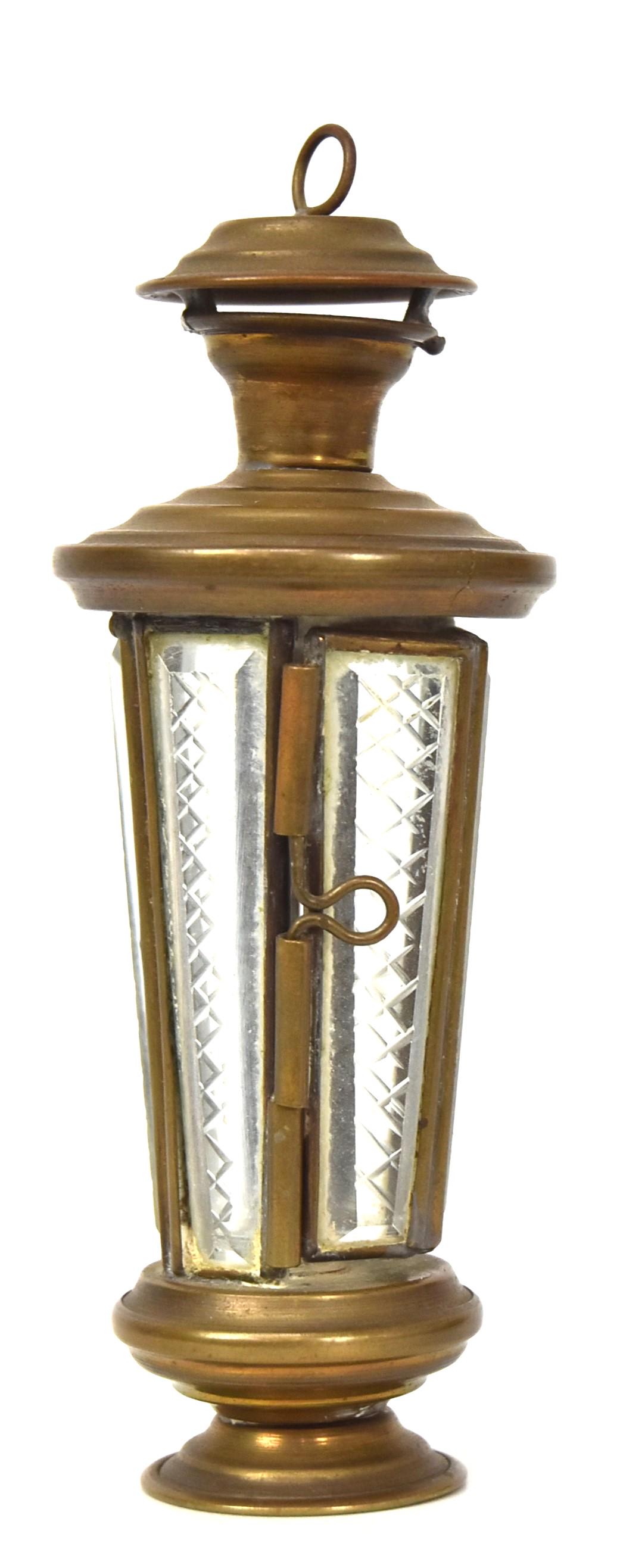 Late 19th Century Miniature Childs Brass Candle Lamp (1 of 6)