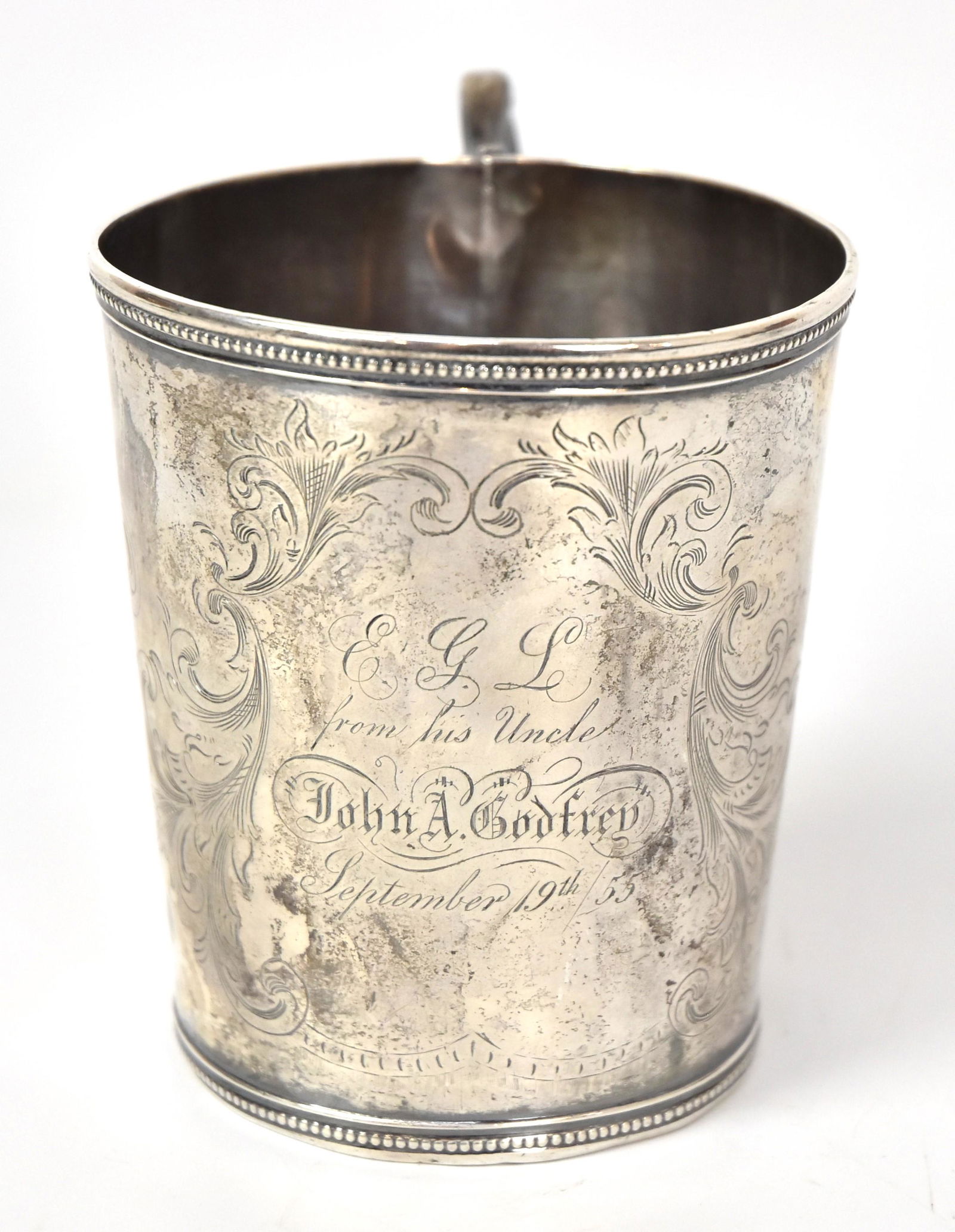 1855 American Coin Silver Presentation Cup (1 of 5)