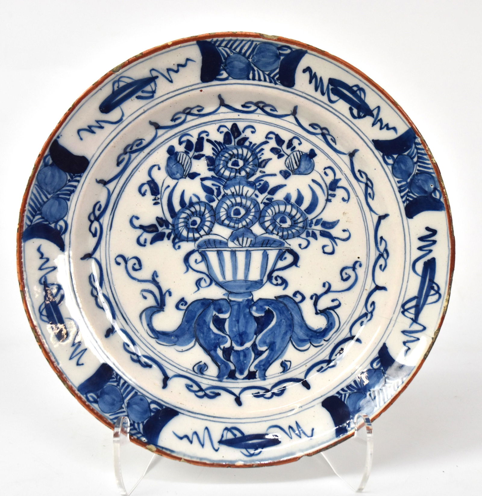 English Tin Glazed Earthenware Plate (1 of 4)