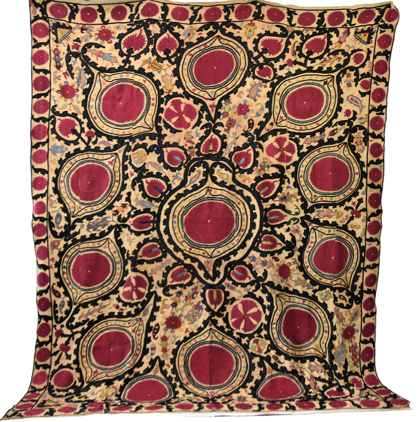 Early 19th century "Suzani" Uzbekistan Embroidery / Tapestry (1 of 10)