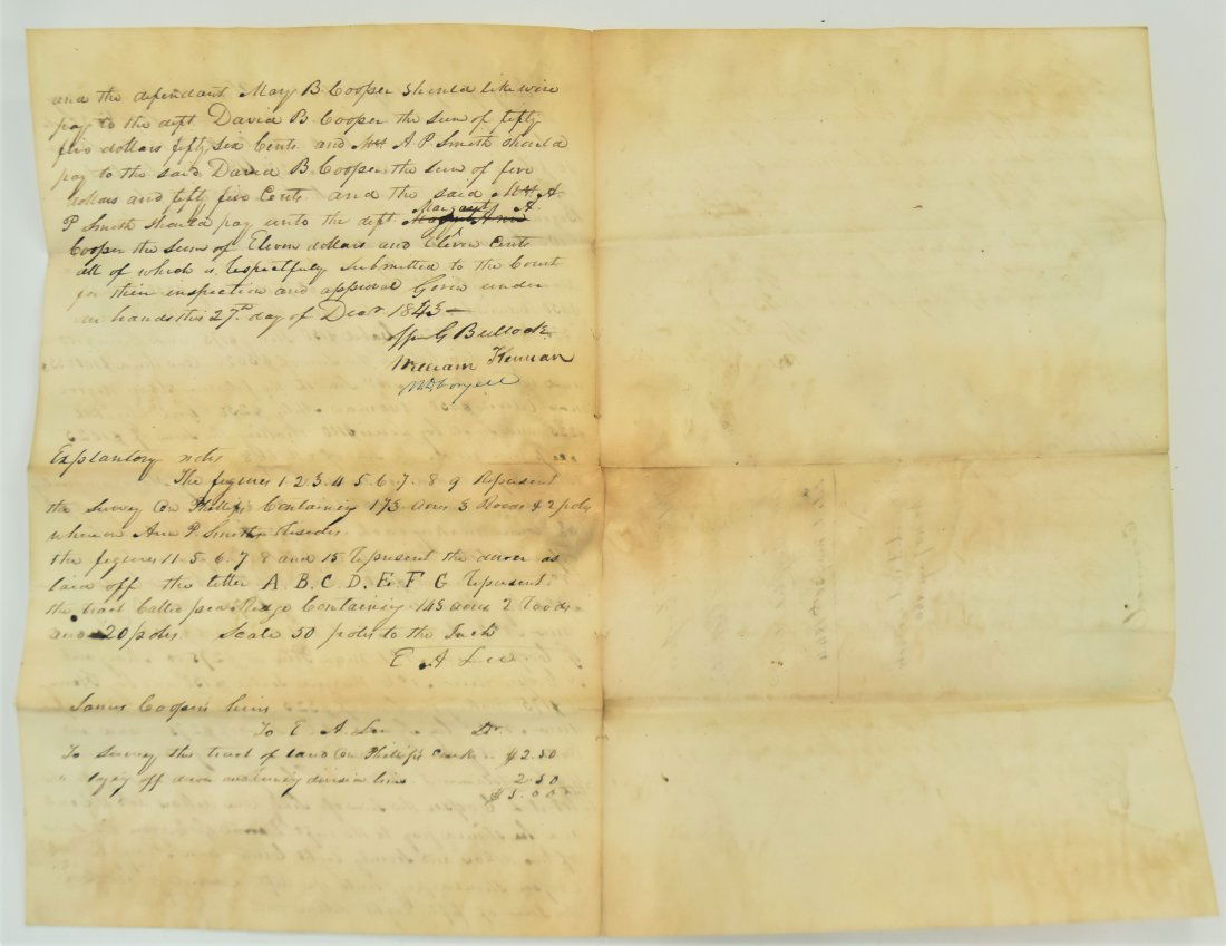 Mason Co. KY 1844 Will Listing the Ownership of 11 Named Slaves (1 of 6)