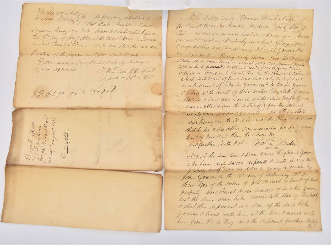 Two MS 1843 Documents Dealing with Slaves (1 of 5)