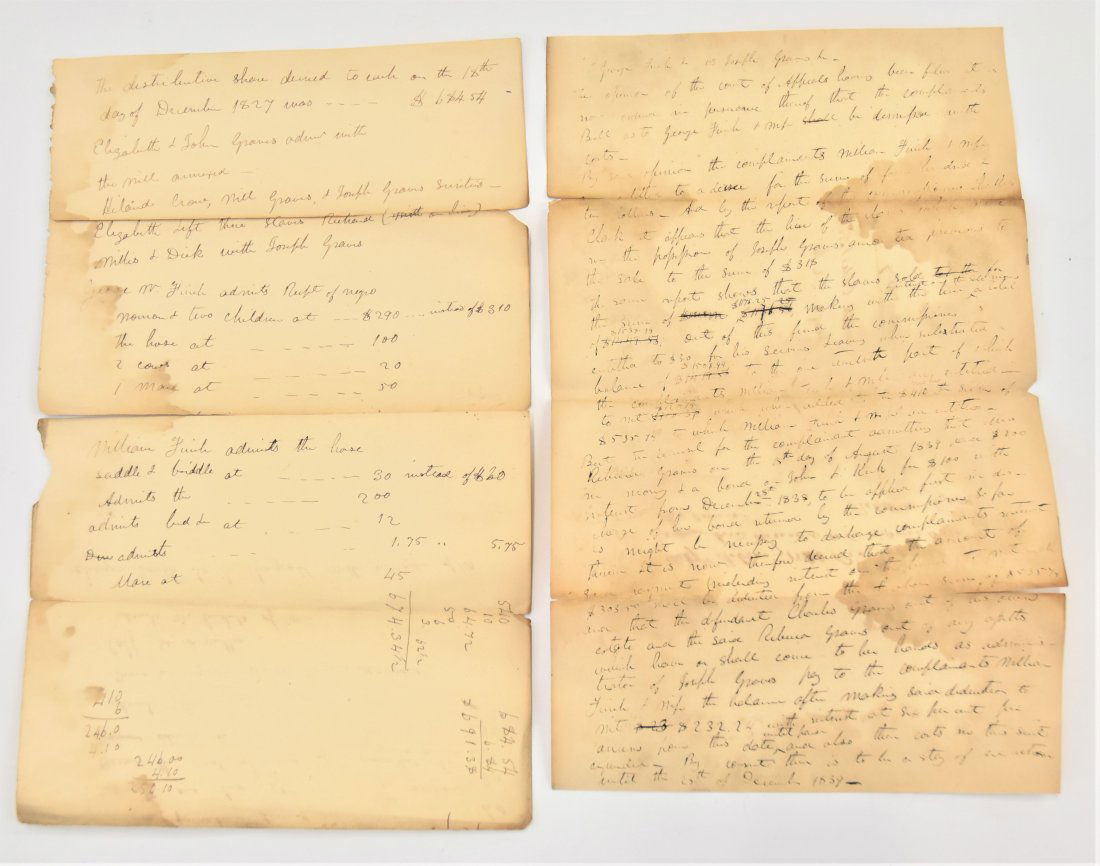 Slave Sale Documents & Court Documents (1 of 9)