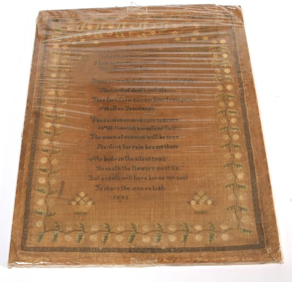 DATED 1848 NEEDLEWORK SAMPLER - 2