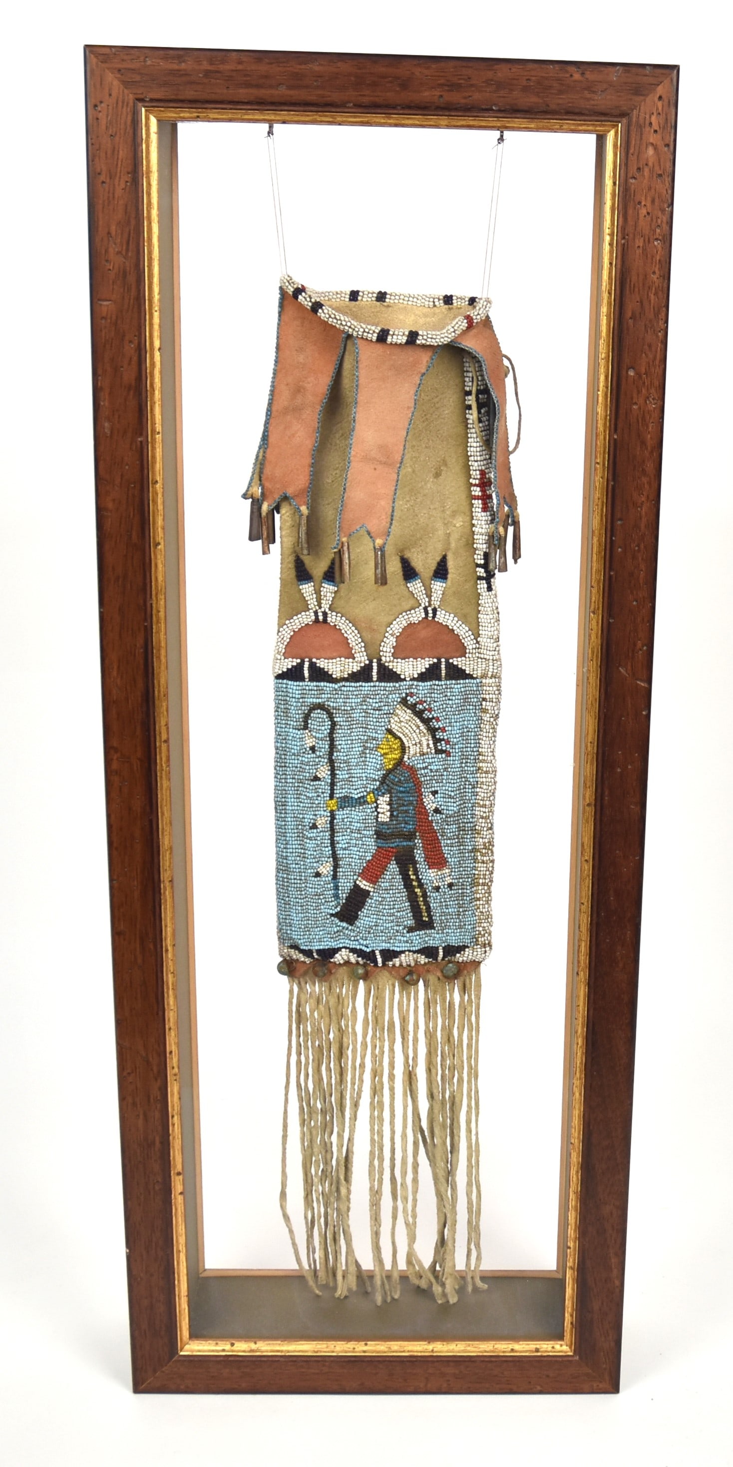 Plains Beaded Tobacco Bag Commemoration Little Big Horn Auction
