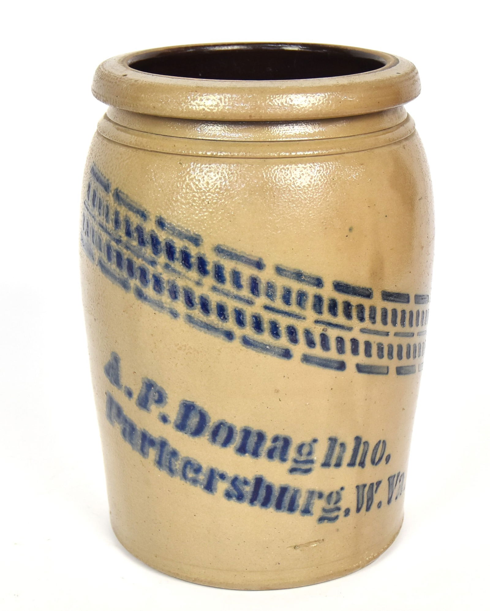 A.P. Donaghho Decorated Stoneware Jar (1 of 3)