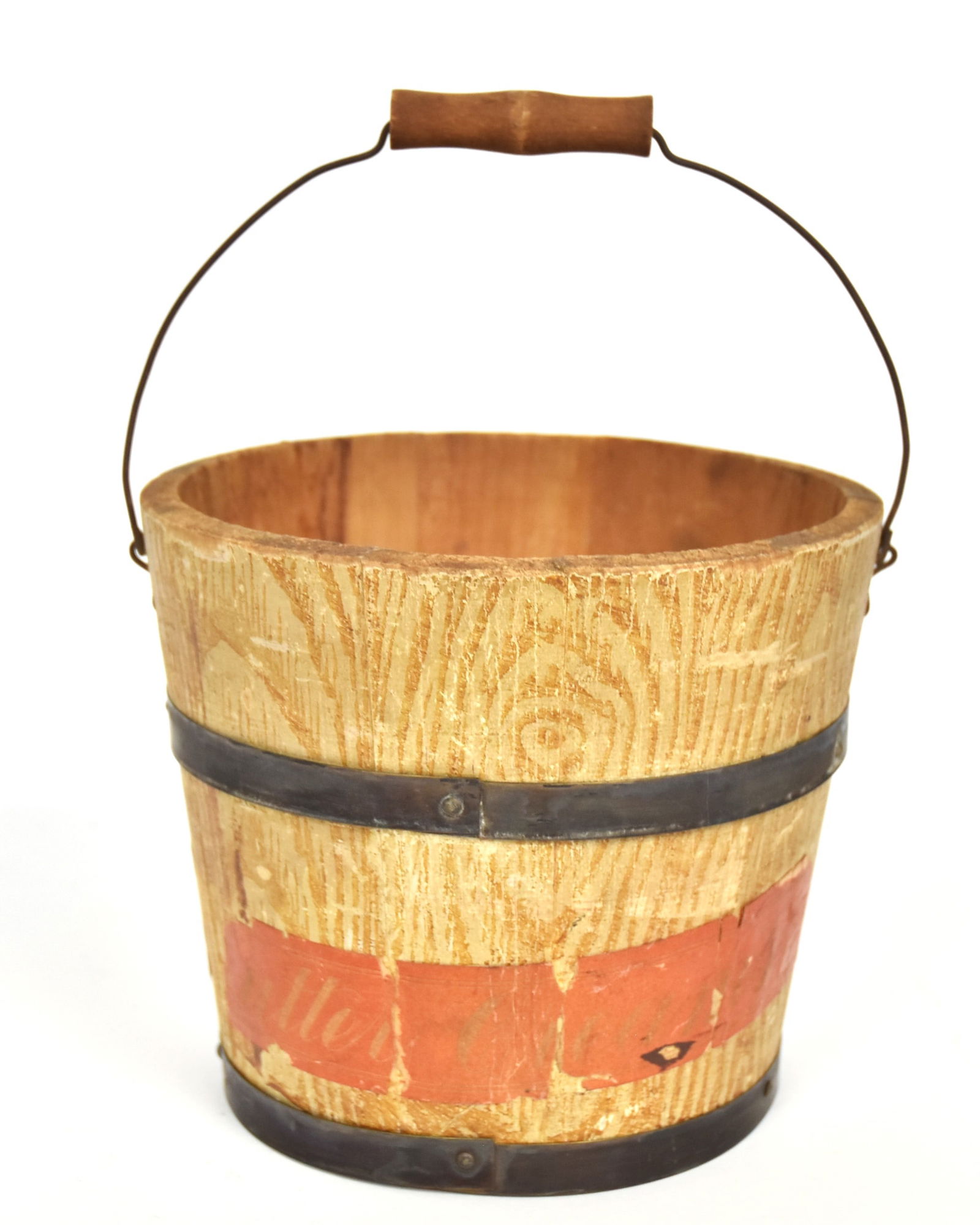 Grain Painted Small Bucket (1 of 4)