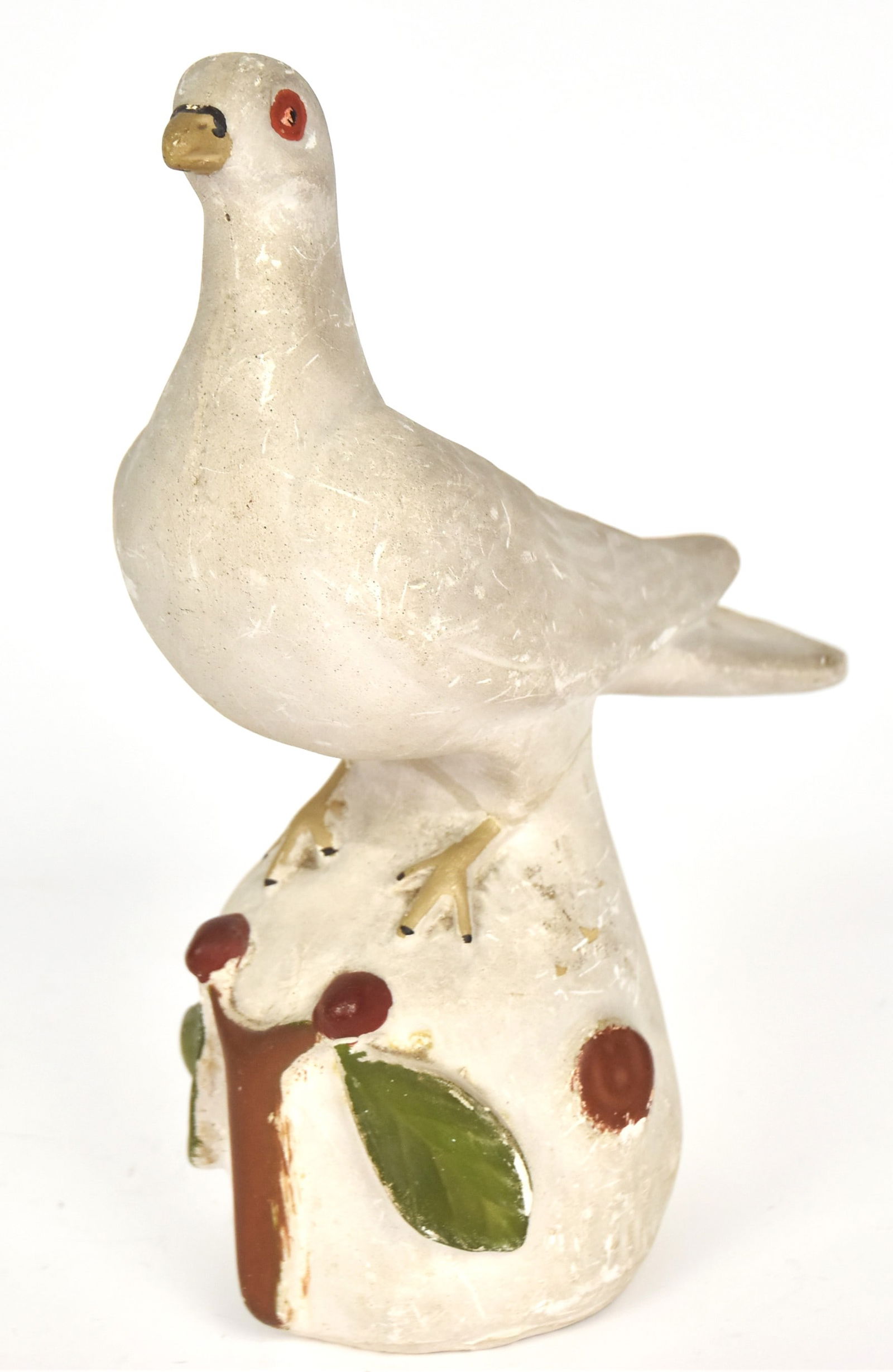 Chalkware Dove on Holly Branch (1 of 4)