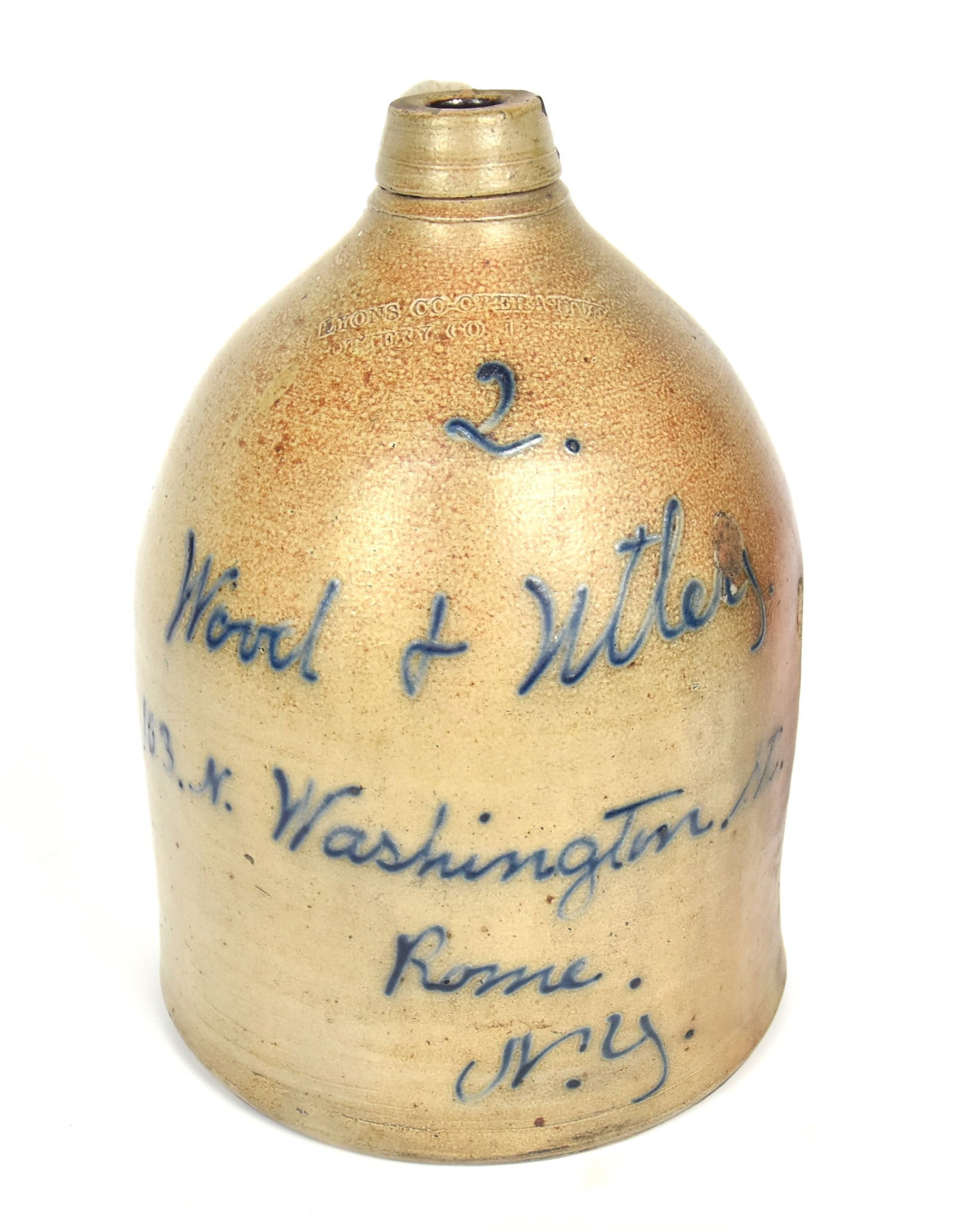 Lyons Co-Op Advertising Stoneware Jug (1 of 4)