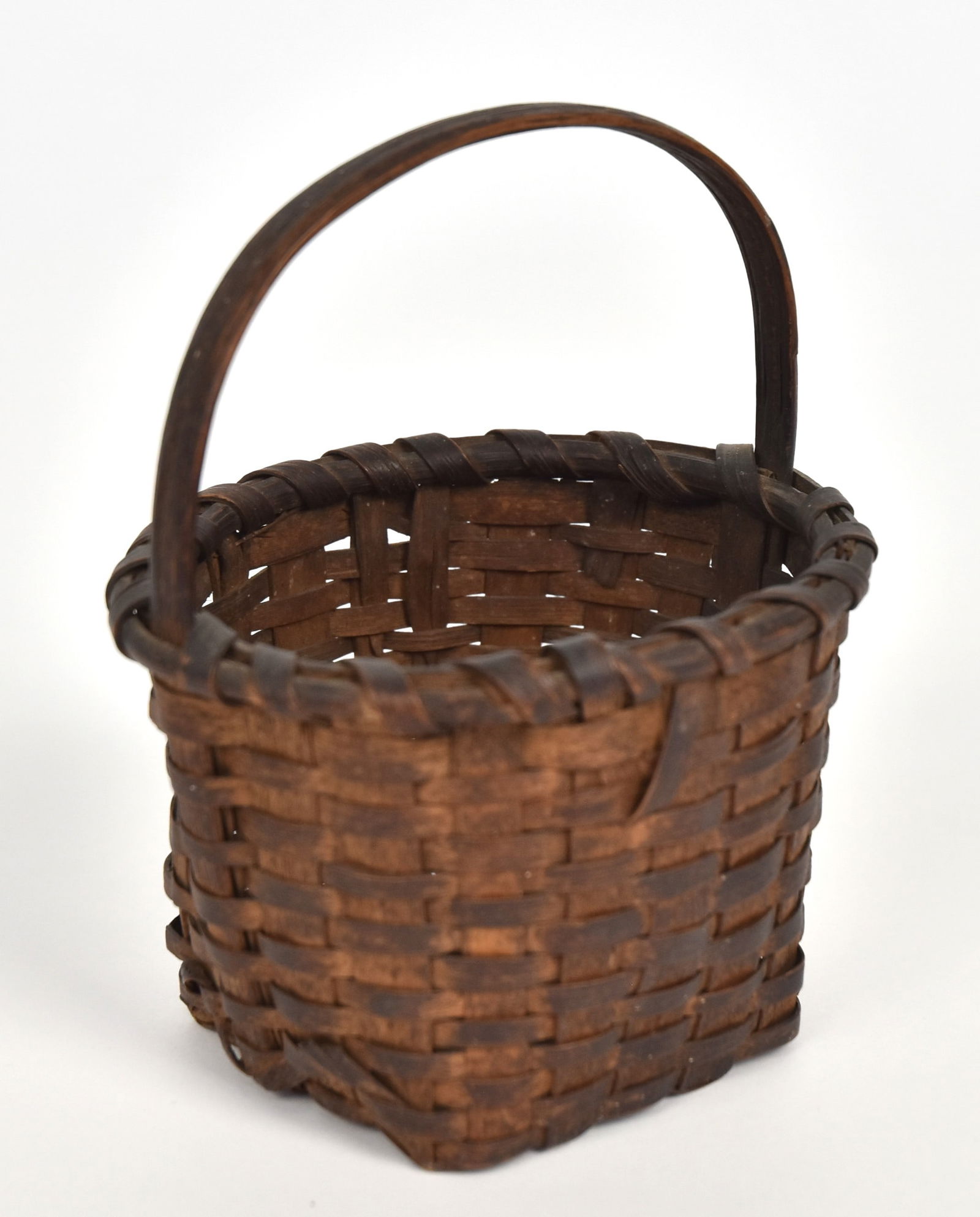Early Miniature Split Cane Basket (1 of 3)