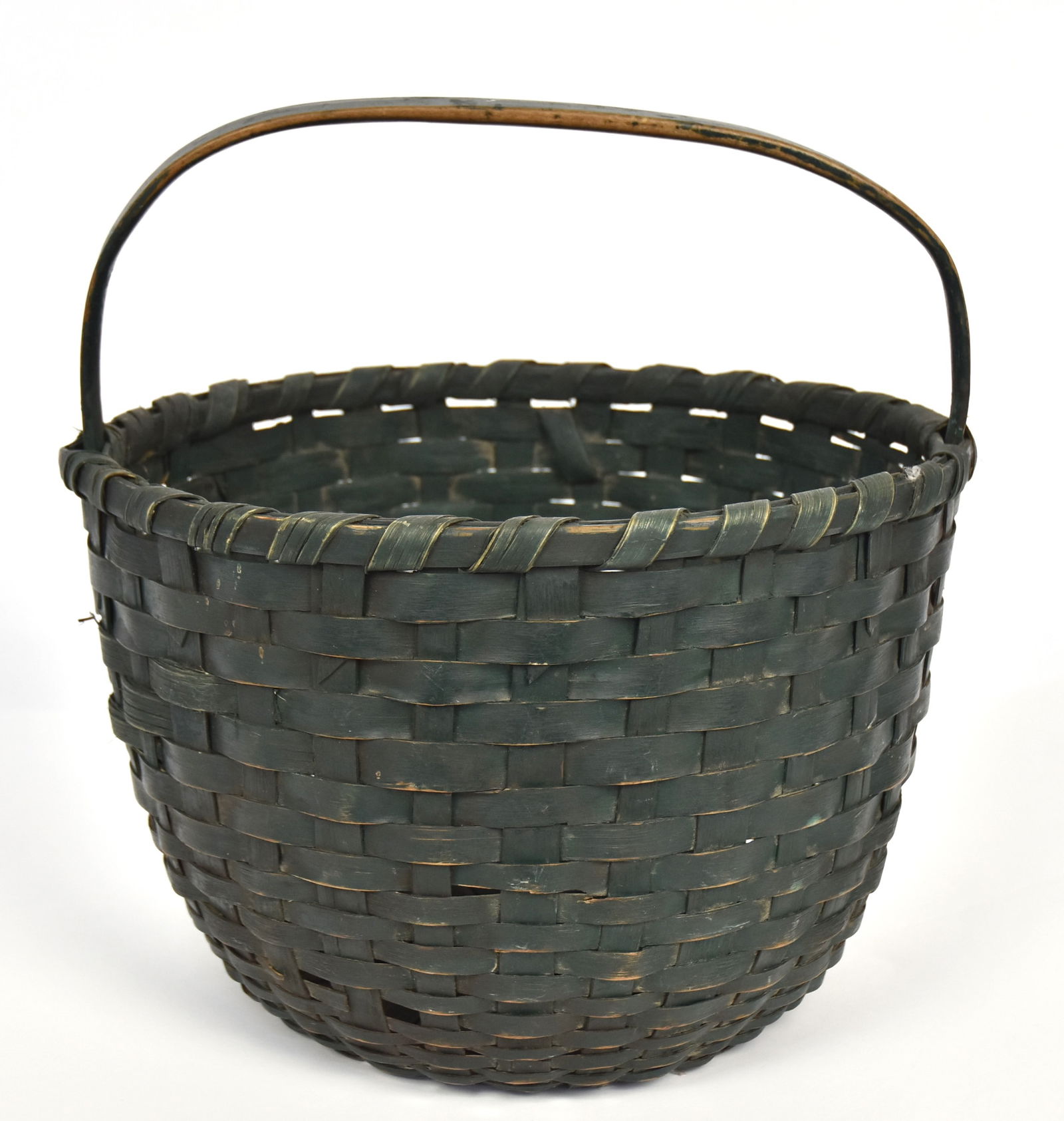 Early Green Painted Basket (1 of 4)