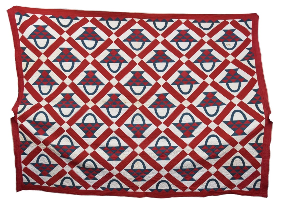 Fine Pieced Basket Quilt (1 of 7)