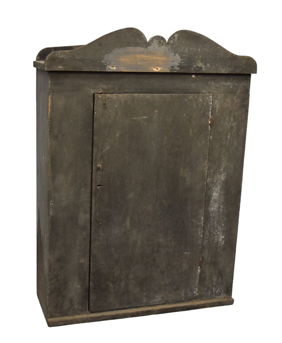 Early Painted Hanging Cupboard (1 of 6)