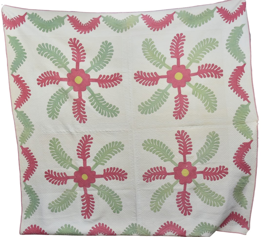 Fine Rose of Shannon Appliqued Quilt (1 of 6)