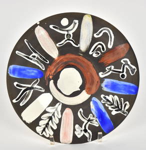 Pablo Picasso Motifs No. 45 Ceramic Plate, 1963