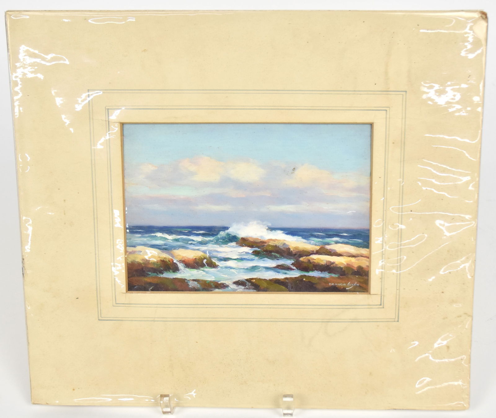 Francis Dixon Oil Seascape Auction