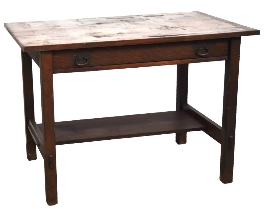 Stickley Bros. Arts & Crafts Library Table (1 of 10)