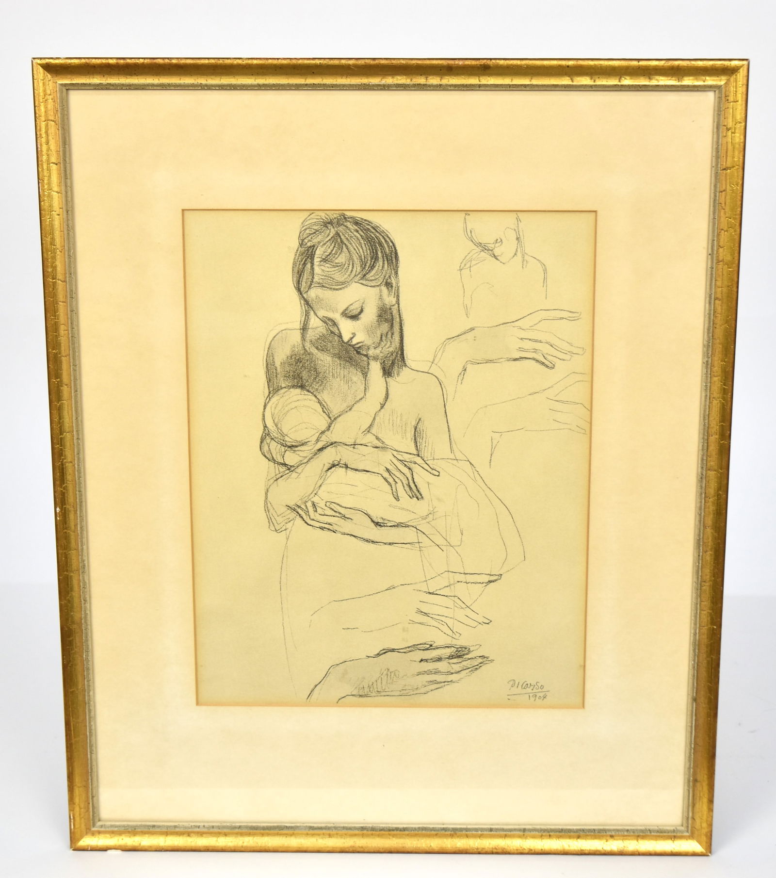 Pablo Picasso Crayon Drawing Lithograph (1 of 8)