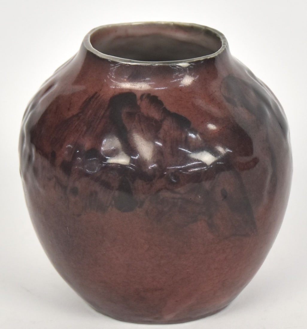Rare Mary Louise Mclaughlin Losanti Carved Vase (1 of 6)