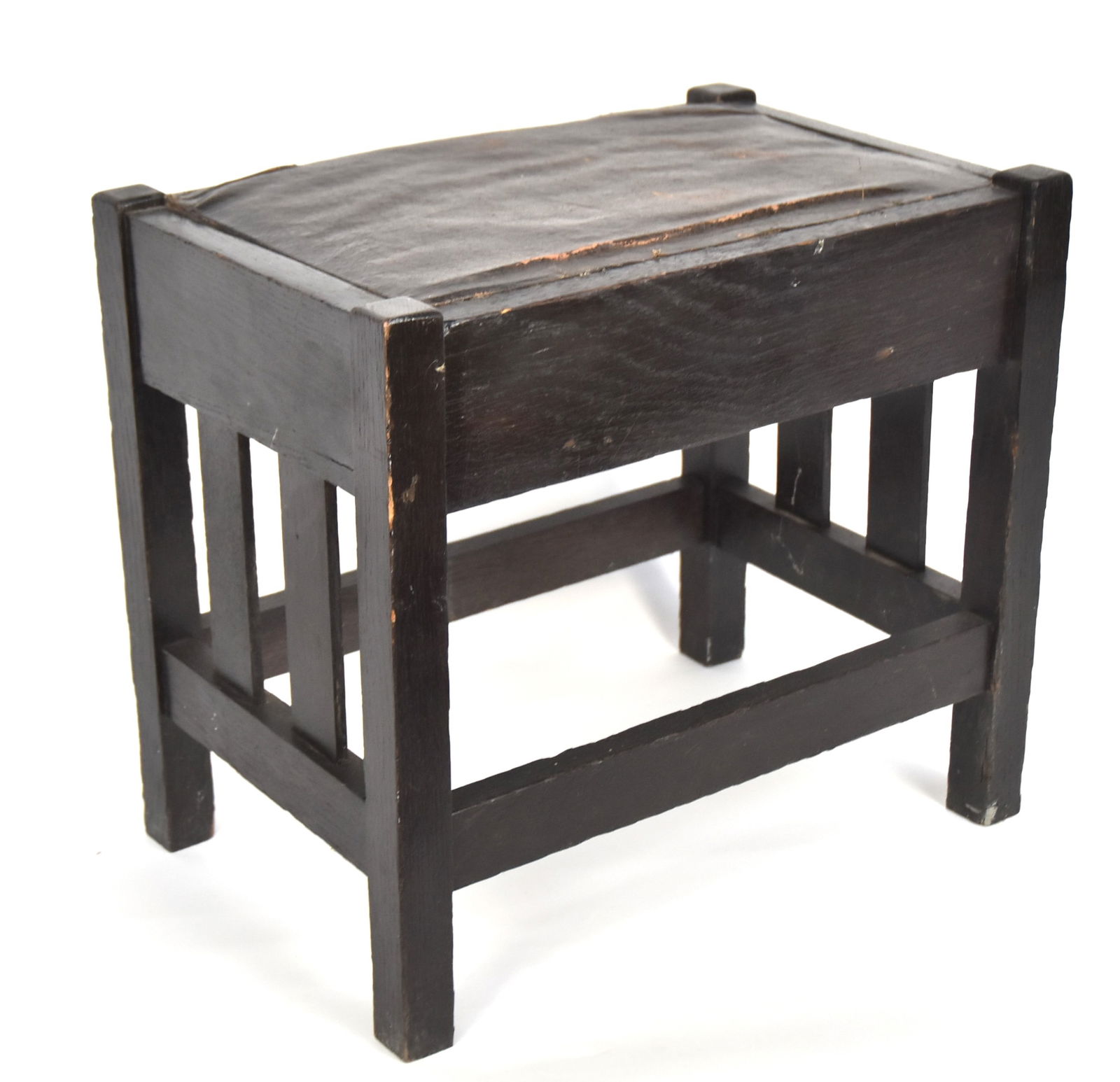 Oak Arts & Crafts Footstool (1 of 4)