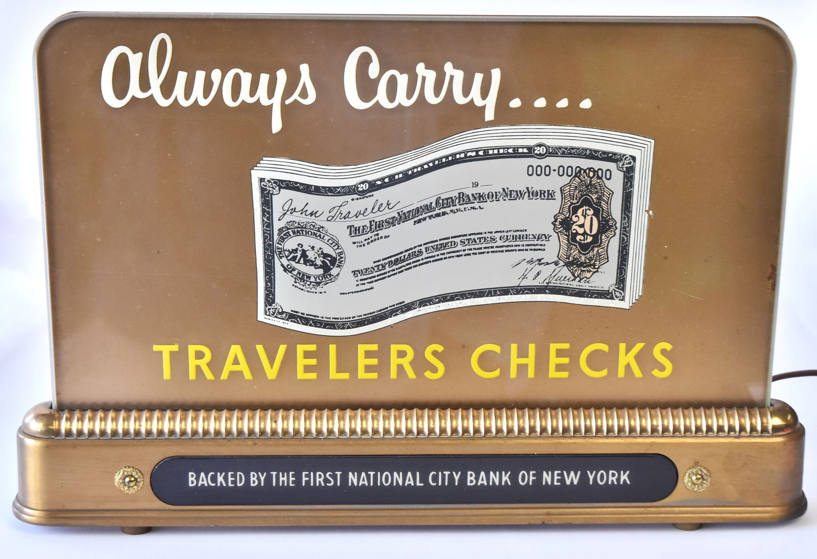 First National Bank of New York Sign. (1 of 5)