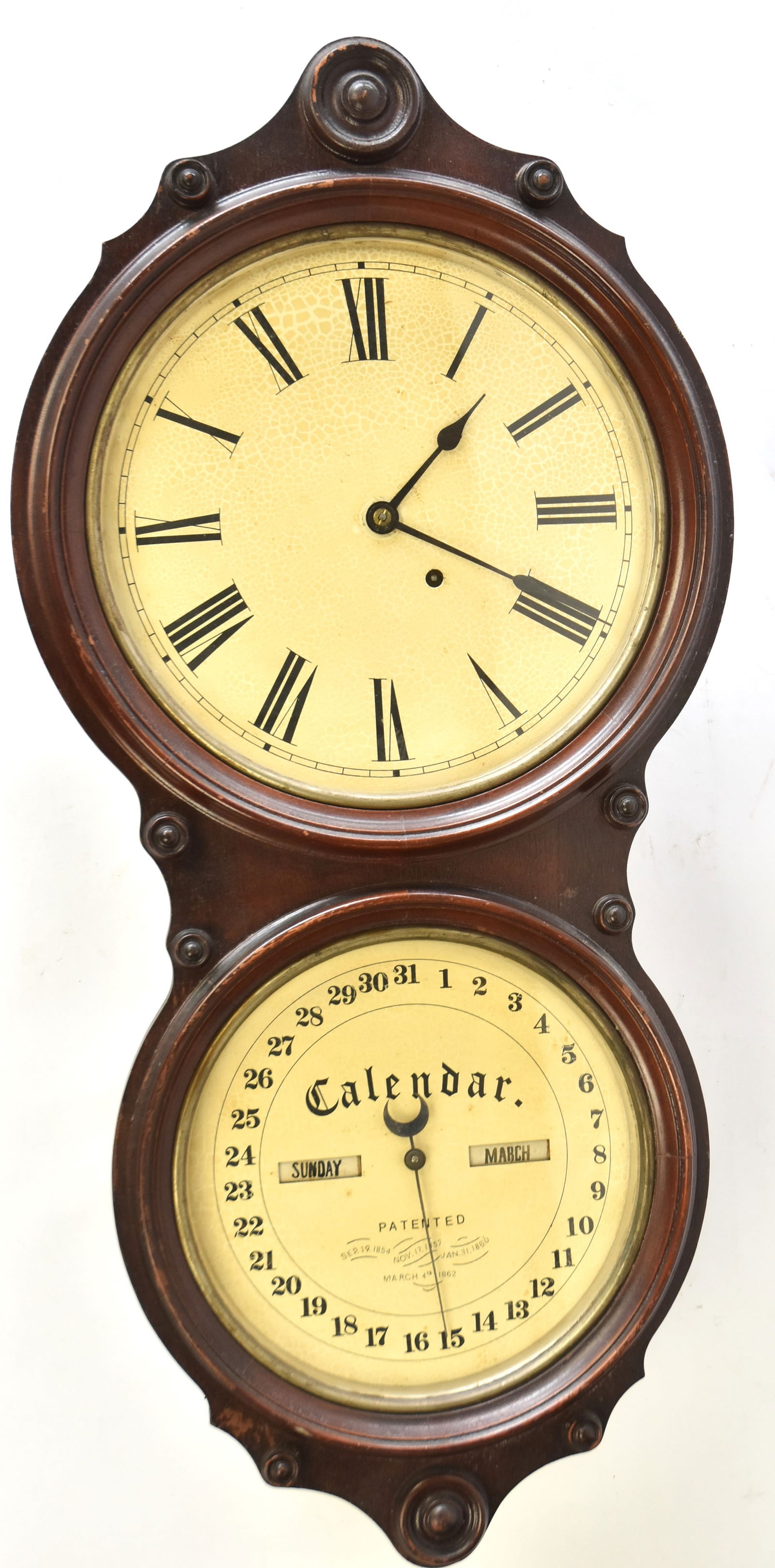 Seth Thomas Office Hanging Calendar Clock (1 of 8)