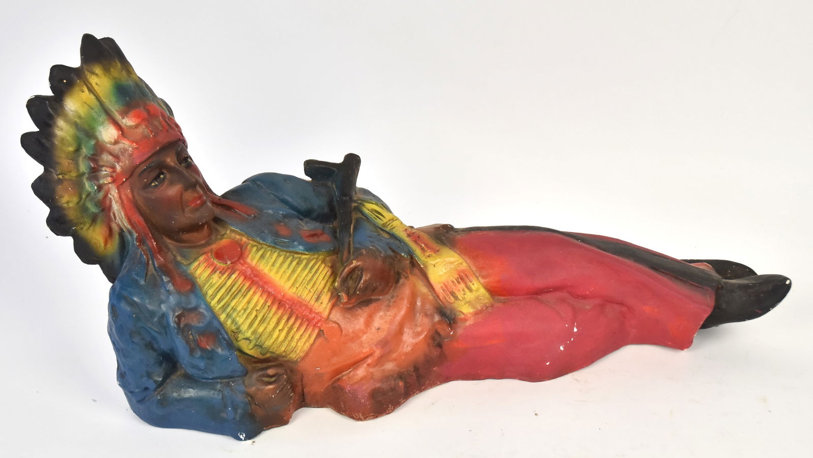 Chalkware Native American Chief (1 of 6)