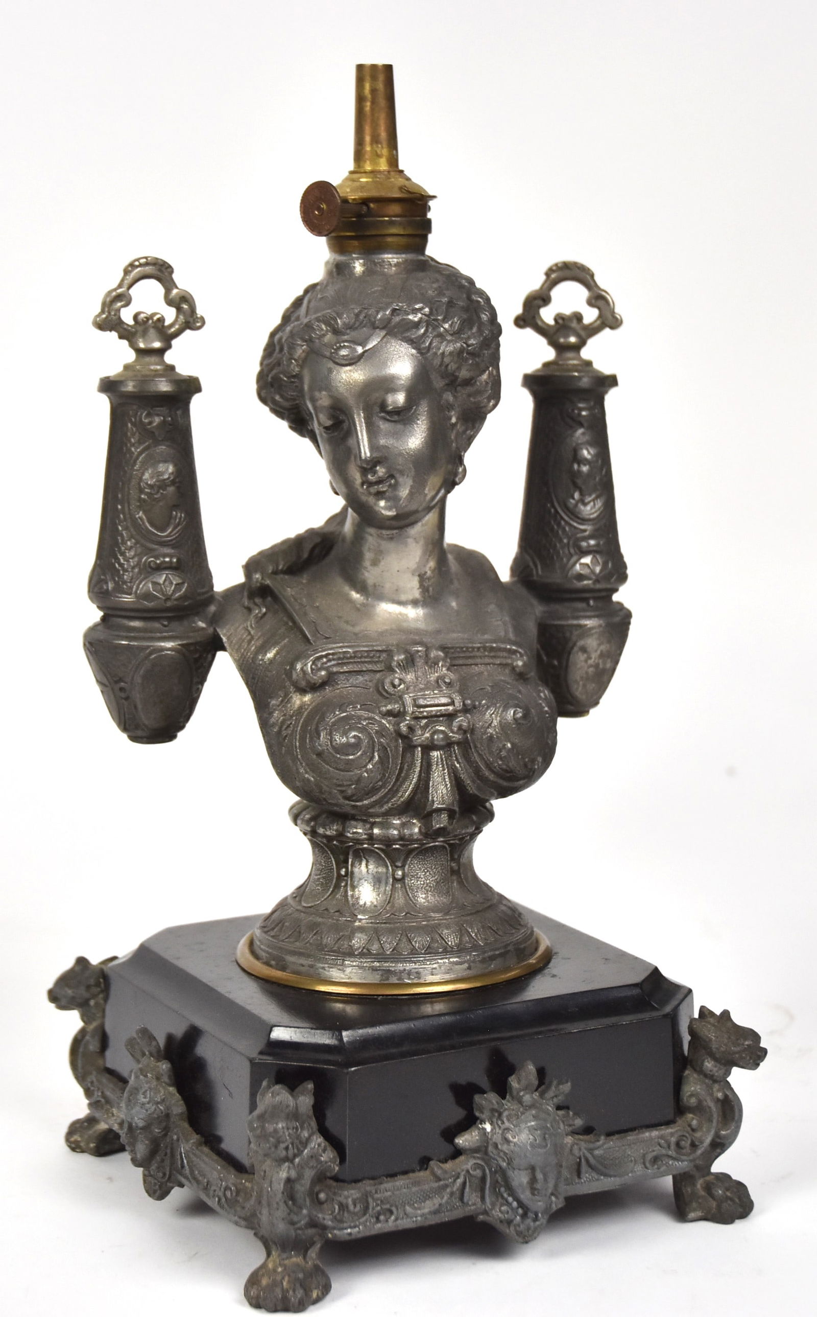 Fine Victorian Figural Lady Counter Cigar Lighter (1 of 12)