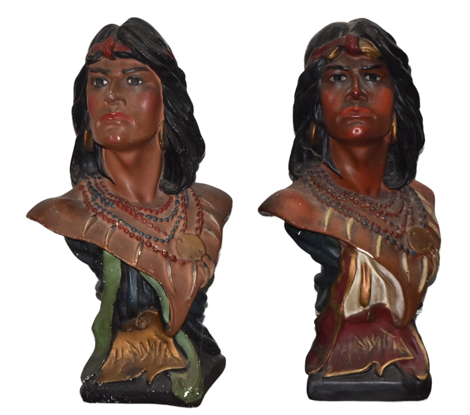Two Hiawatha Native American Busts (1 of 4)