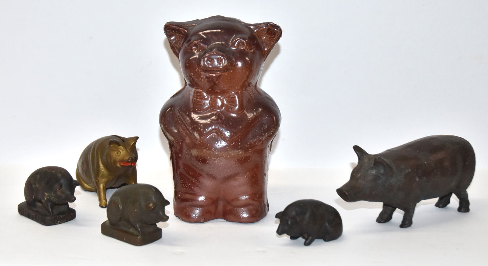 Early Stoneware Pigs Plus (1 of 8)