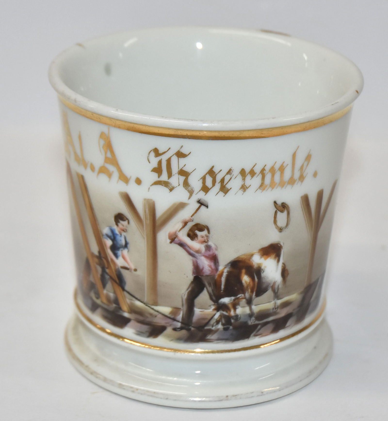 Unusual Butcher Occupational Shaving Mug (1 of 6)