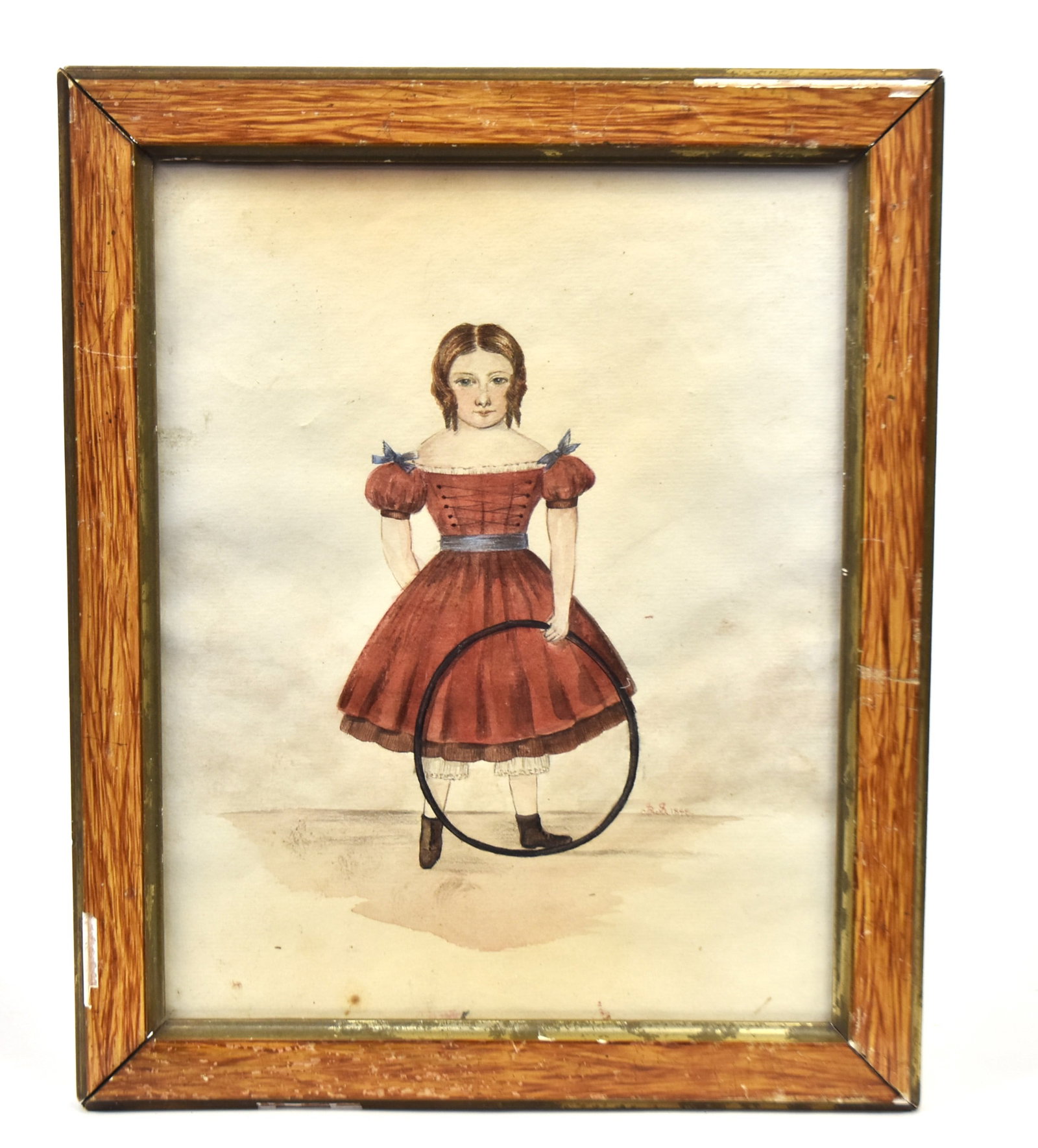 1848 American Folk Art Portrait (1 of 4)