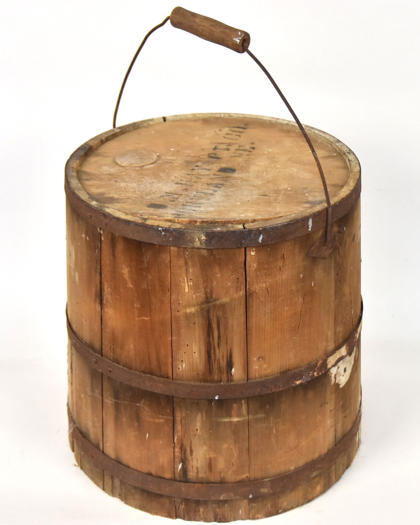 Early Shaker Wooden Paint Bucket (1 of 6)