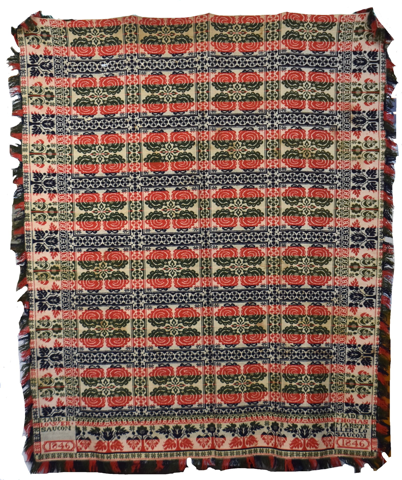 1846 Jacquard Coverlet (1 of 9)